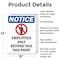 Signmission Employees Only Beyond OSHA Notice Sign, Aluminum, 18in W x 24in L, 2PK OS-2PACK-NS-A-1824-V-11985 - alternate 3